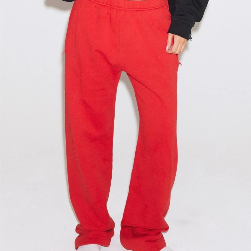 Red KHY Straigh Leg Sweatpants